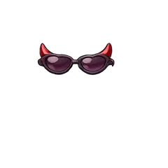 Sport glasses on mole mascot